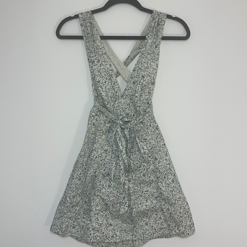 Free People Baby's Got It Denim Convertible Mini Dress